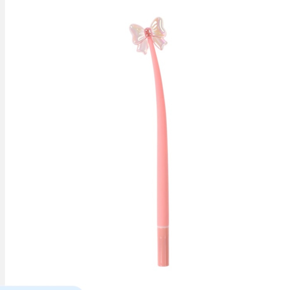 Pink Bow Novelty Wiggly Pen X-Large